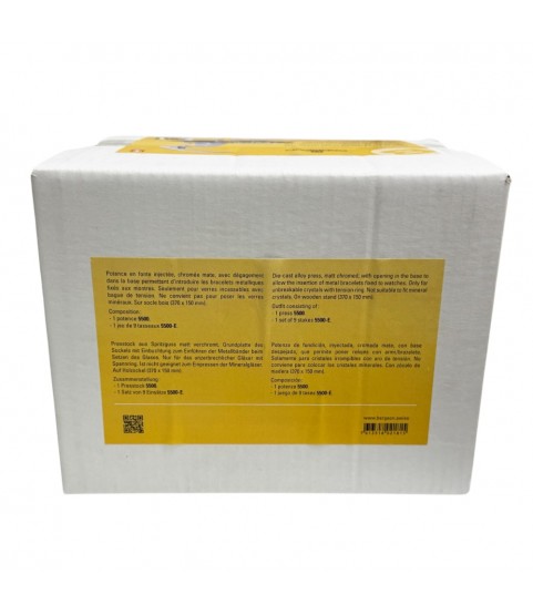 Bergeon 5500-C Watch Crystal Press with 10 Tapered Dies