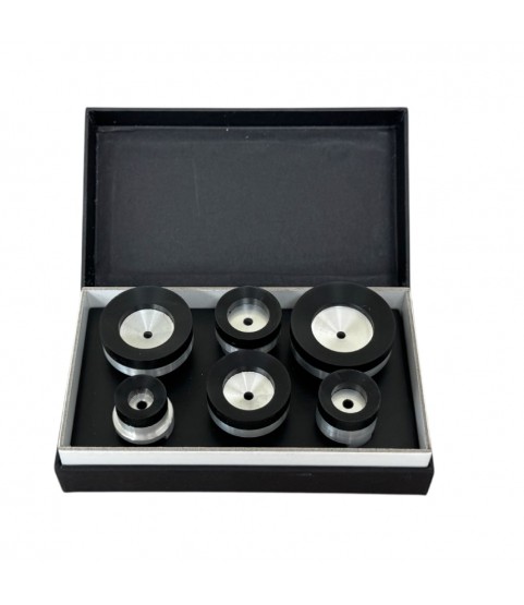 Bergeon 5700-52-6 set of 6 upper suction heads, in soft adipren for Bergeon 5700-Z press