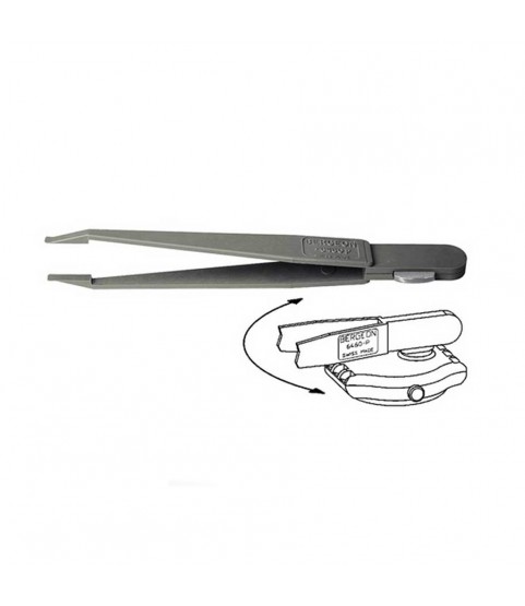 Bergeon 6460-P plastic battery tweezer with battery hatch opener for Swatch watches