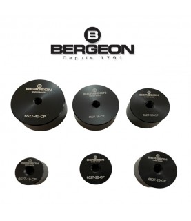 Bergeon 6527-6CP glass fitting dies for domed mineral watch glasses Ø19-40mm