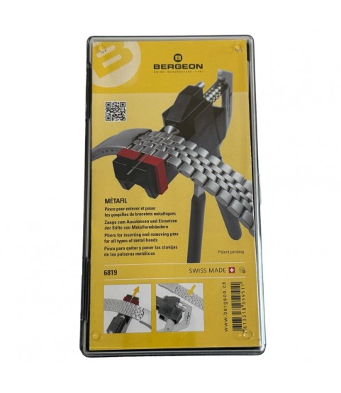 Bergeon 6819 watch band sizing tool professional pin pusher pliers remover and inserter
