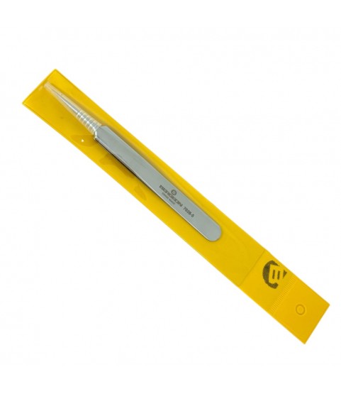 Bergeon 7026-5 precision tweezers in steel for watchmaker's and jewellers, length 110 mm