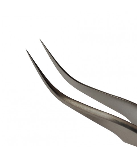 Bergeon 7026-7 antimagnetic watchmaker tweezer with curved points 120 mm