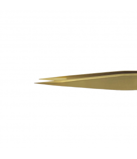 Bergeon 7422-PM-AM precision tweezers in brass for watchmaker's and jewellers 130 mm