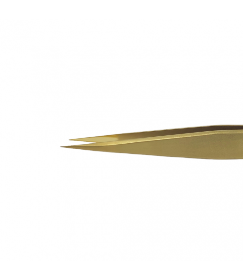 Bergeon 7422-PM-AM precision tweezers in brass for watchmaker's and jewellers 130 mm