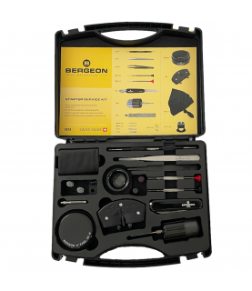Bergeon 7814 starter service kit with 18 tools for watchmakers