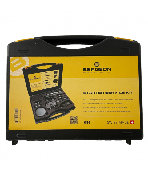 Bergeon 7814 starter service kit with 18 tools for watchmakers