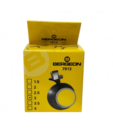 Bergeon 7913-3 eyeglass watchmaker loupe with clip 3.3x