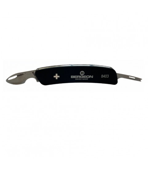 Bergeon 8403 watchmaker knife with spring bar tool for straps