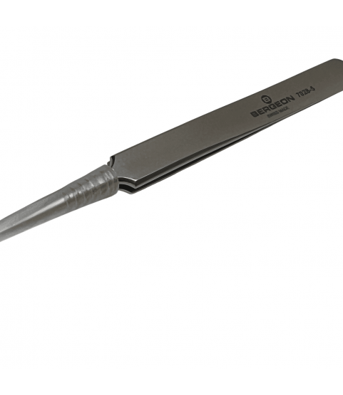 Bergeon 7028-5 Precision Tweezers, Steel, Heat and Acid Resistant, 110 mm