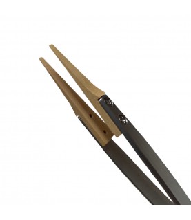 Boley grain tongs with wooden tips tweezer Form F for sensitive components 130 mm