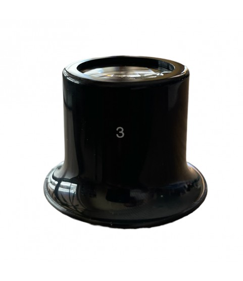 Boley N3 watchmaker's loupe with black frame 3.3 x