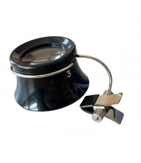 Boley watchmaker eyeglass loupe with clamp x3.3