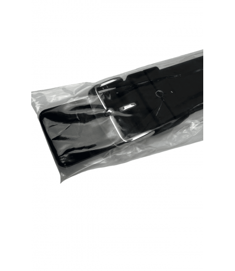 Boley Extra Long Black Silicone Watch Strap, 22 mm