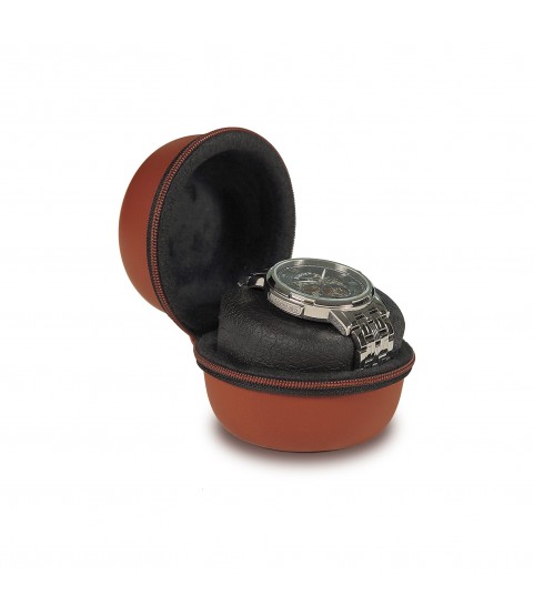 Brown Boxy Watch Box protect, leather imitation