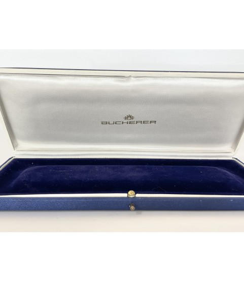 Bucherer blue men's watch box 1960s Bucherer blue men's watch box 1960s