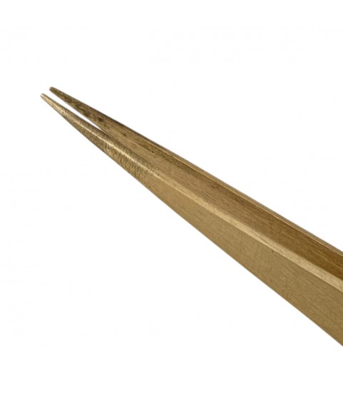 Buzzufy B10 brass long watchmaker tweezer, non-magnetic, 140 mm