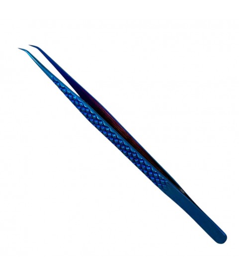 Buzzufy C14 curved long tweezer, non-magnetic for watchmakers and jewellers, 140mm