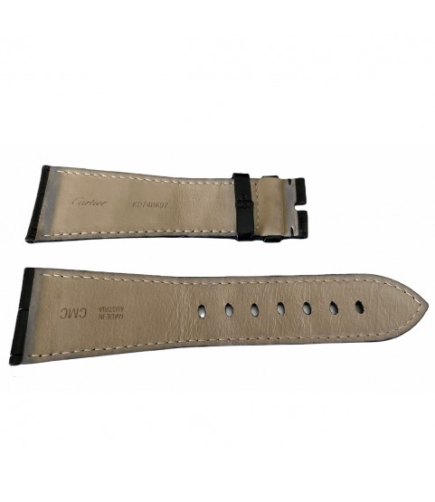 Cartier black leather strap KD74BK97 29.0mm