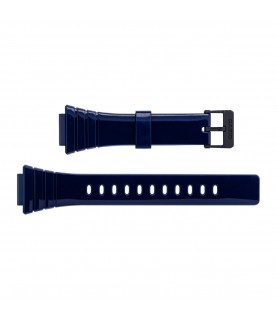 Casio 10435865 blue rubber watch strap W-215H-2AV 18mm