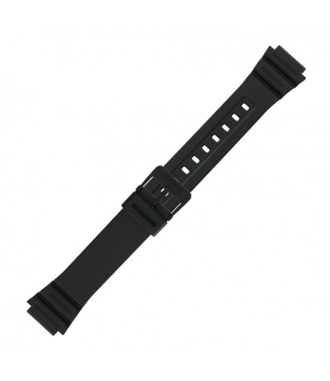 Casio plastic black watch strap 10365960 for AE-1200, AE-1300, F-108, W-216H, 18 mm