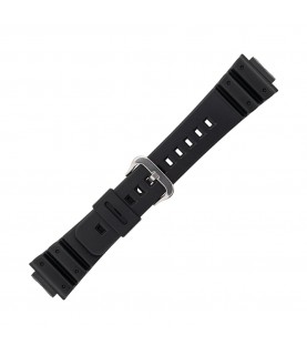 Casio plastic black watch strap 71604349 for DW-660, DW-5300, DW-5900C, DW-6200, 16 mm