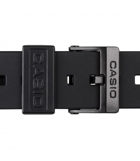 Casio plastic black watch strap 71604416 for MQ-24 MQ-58, MQ-104, 16 mm