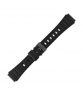 Casio plastic black watch strap 71604816 for W-59, W-59-1VD 18 mm