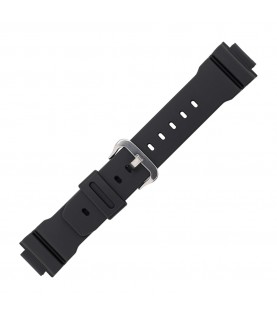 Casio plastic black watch strap 71606395 for DW-002, DW-003, DW-004*, 16 mm