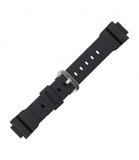 Casio plastic black watch strap 71606395 for DW-002, DW-003, DW-004*, 16 mm