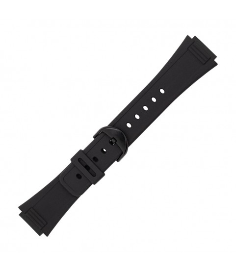 Casio plastic black watch strap 71607394 forDW-6900, DW-8700, G-6900, GW-6900, 16 mm