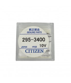 Citizen 295-34 (295-3400) capacitor MT920 for Eco Drive watches battery 10V 7820, 7870, 7872