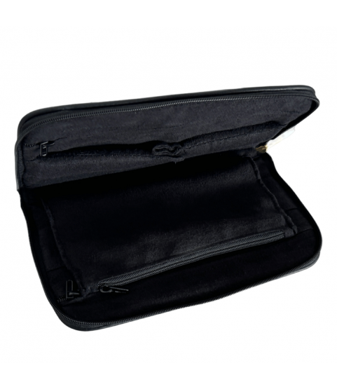 Connoisseurs leather black jewellery clutch CONN1055 Connoisseurs leather black jewellery clutch CONN1055