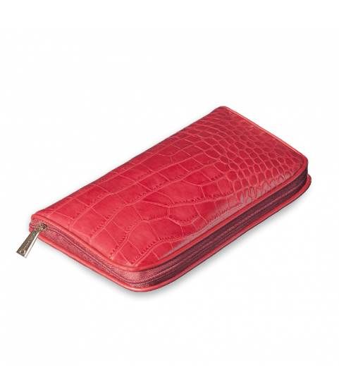 Connoisseurs leather red jewellery clutch CONN1054 Connoisseurs leather red jewellery clutch CONN1054