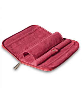 Connoisseurs leather red jewellery clutch CONN1054 Connoisseurs leather red jewellery clutch CONN1054