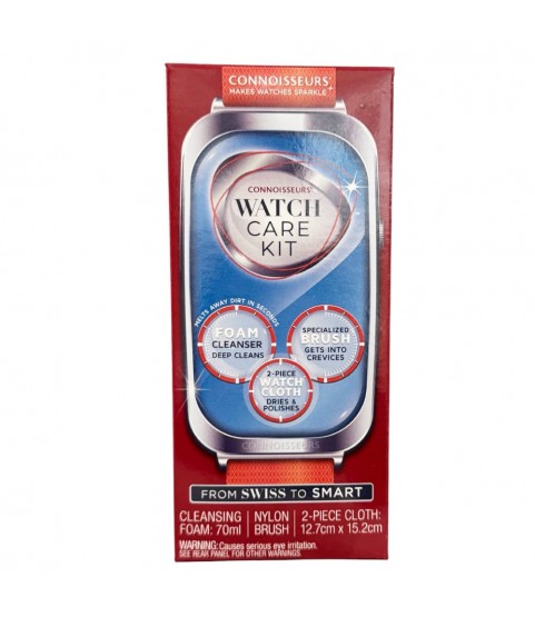 Connoisseurs Watch Cleansing Foam + Polish Cloth + Brush CONN789