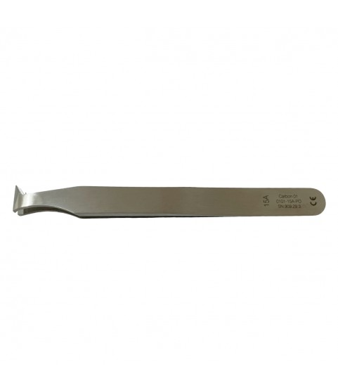 Dumont carbon steel tweezer type 15A, for cutting hairsprings 115 mm