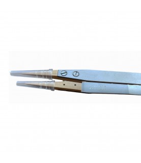 Dumont Dumoxel tweezer 159 with wooden tips for scratch-sensitive components 110 mm