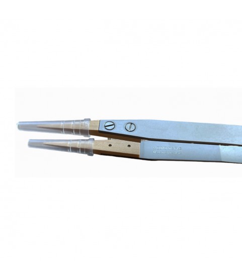 Dumont Dumoxel tweezer 159 with wooden tips for scratch-sensitive components 110 mm