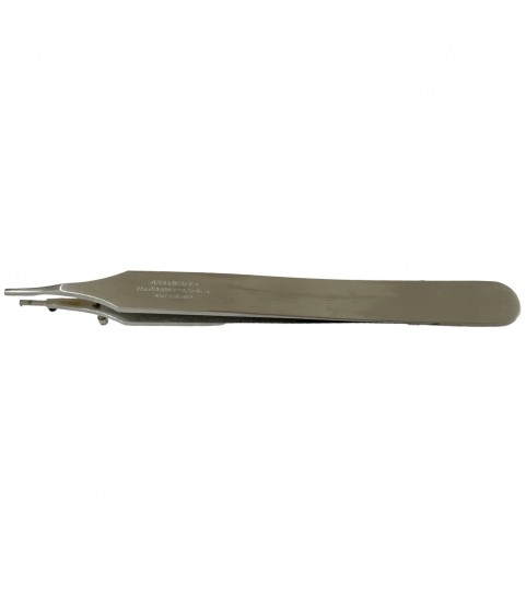 Dumont tweezer Type 9/0, for Breguet hairsprings spirals, stainless steel-carbon, 110 mm