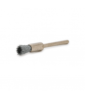 End brush, steel, Ø 5 x 8 mm, wire Ø 0,1 mm, HP shaft