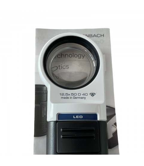 Eschenbach handheld magnifier loupe incl. LED lighting x12.5