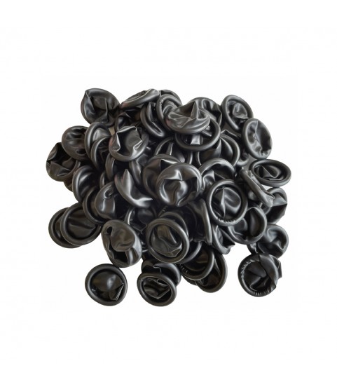 ESD Anti-static black latex rubber finger cots for watchmakers size M 100pcs