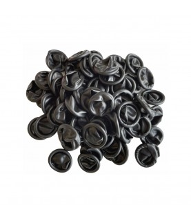ESD Anti-static black latex rubber finger cots for watchmakers size S 100 pcs