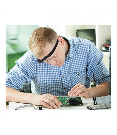 Eyeglasses with exchangeable lens for jewellers and watchmakers 1.5x, 2.5x and 3.5x