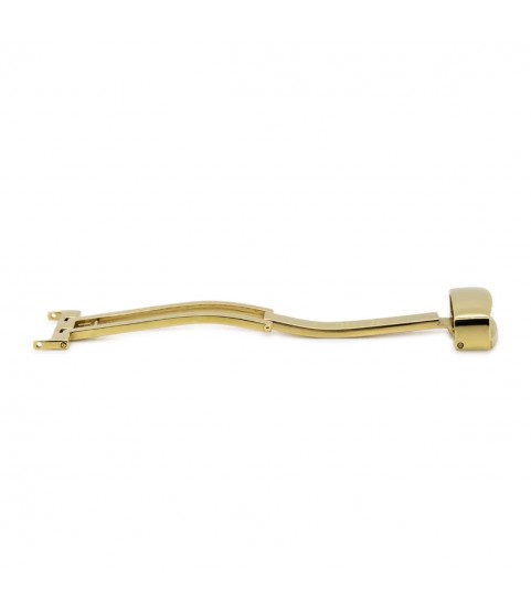 Folding clasps for watch leather straps, gold plated, 14 mm
