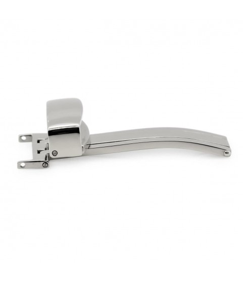 Folding clasps for watch leather straps, stainless steel, 18 mm