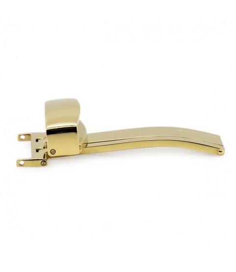 Folding clasps for watch leather straps, gold plated, 14 mm
