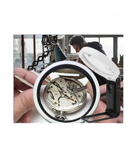 Folding jewellers magnifying glass for pocket watches 10x and 25x with LED and UV Folding jewellers magnifying glass for pocket watches 10x and 25x with LED and UV
