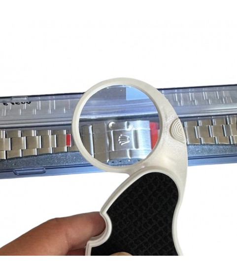 Folding magnifying glass pocket magnifying glass led x4